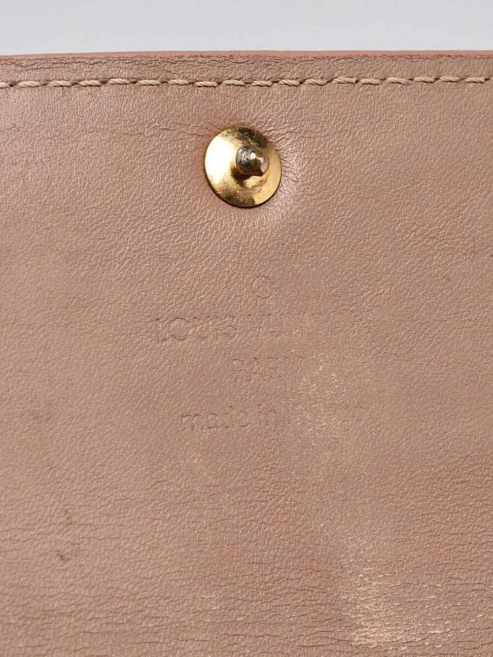 Louis Vuitton Gold Monogram Vernis Sarah Wallet